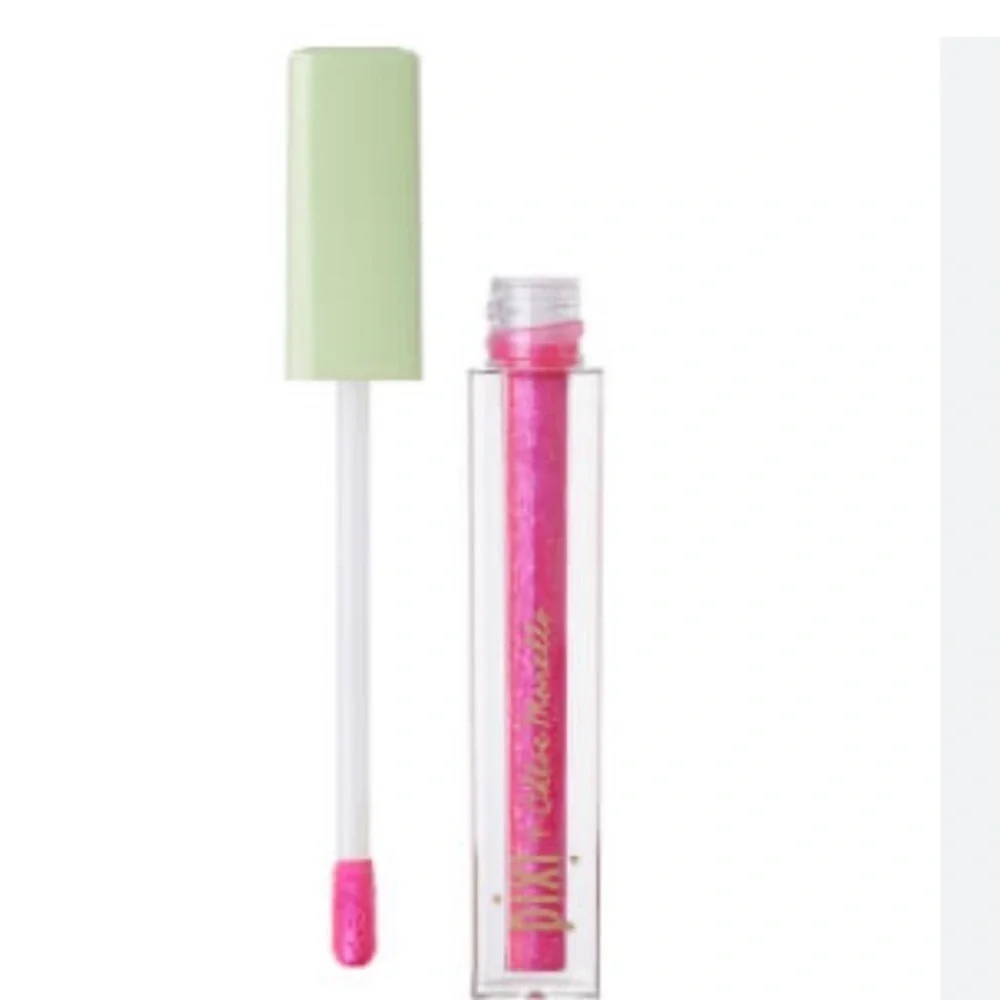 Pixi + Chloe Morello Pink Lip Balm Gloss High-Shine in color Bonbon